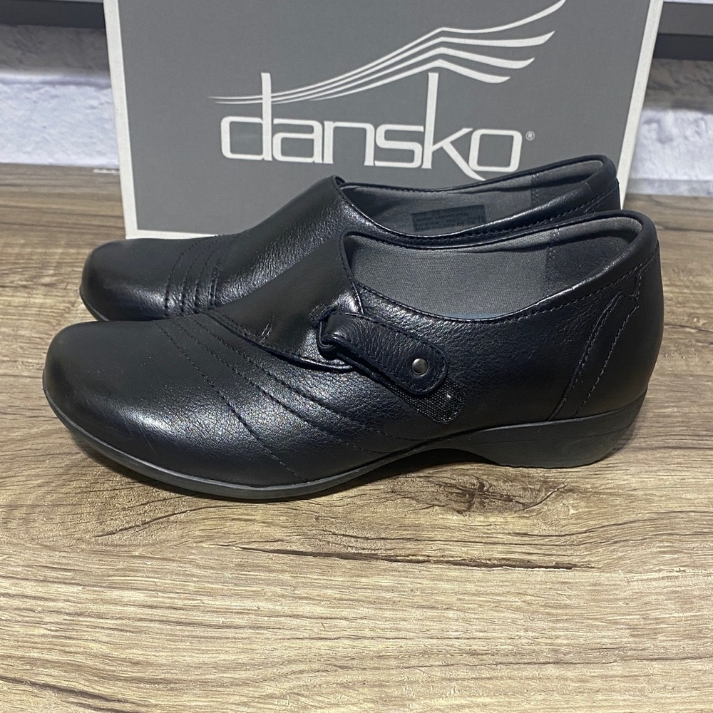 Dansko Black Leather Loafers - Picture 3 of 9